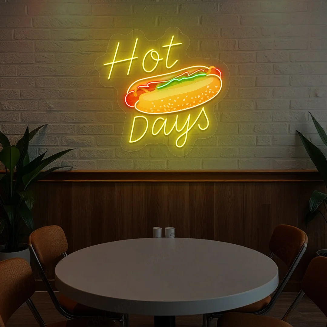 Hot Dog Neon Sign