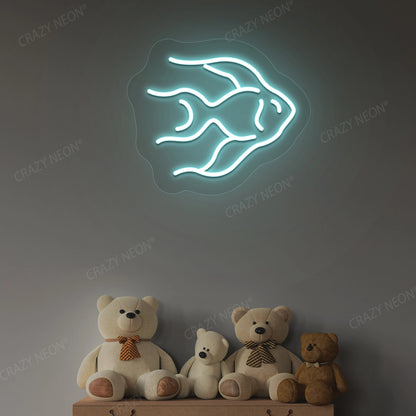 Fish Neon Sign | Iceblue