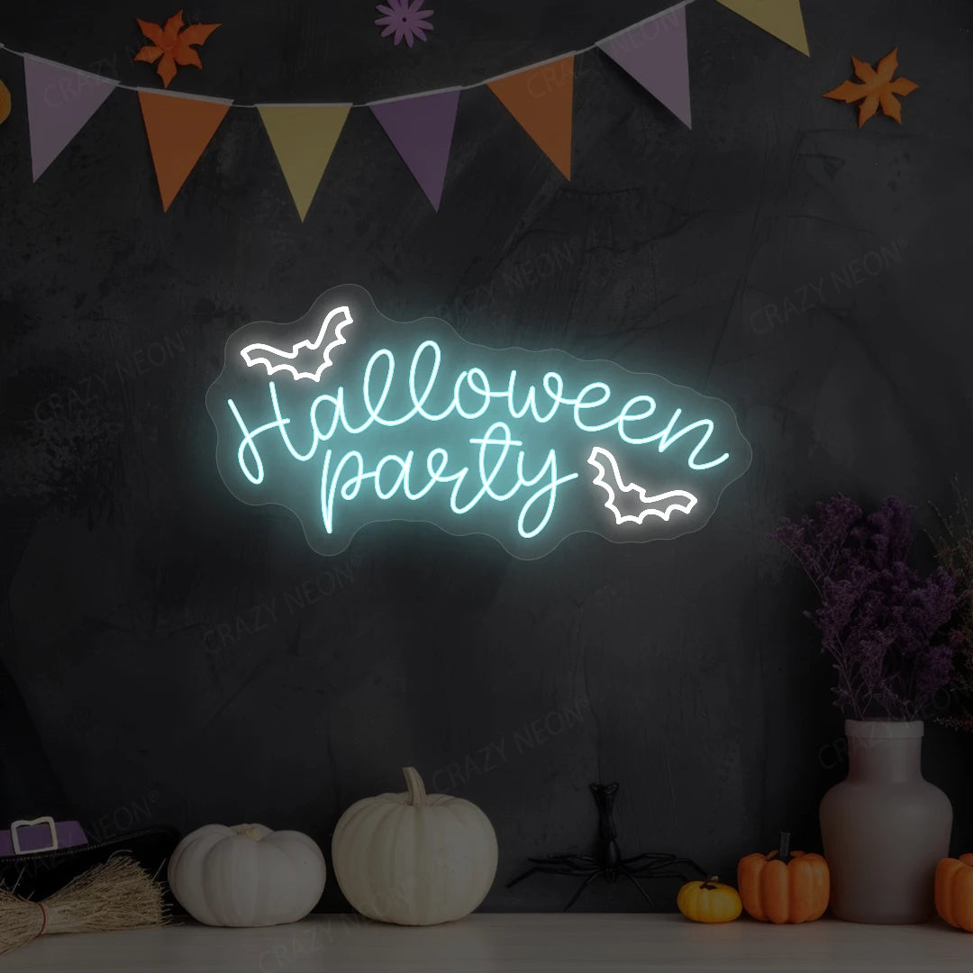 Halloween Party Neon Sign | Iceblue