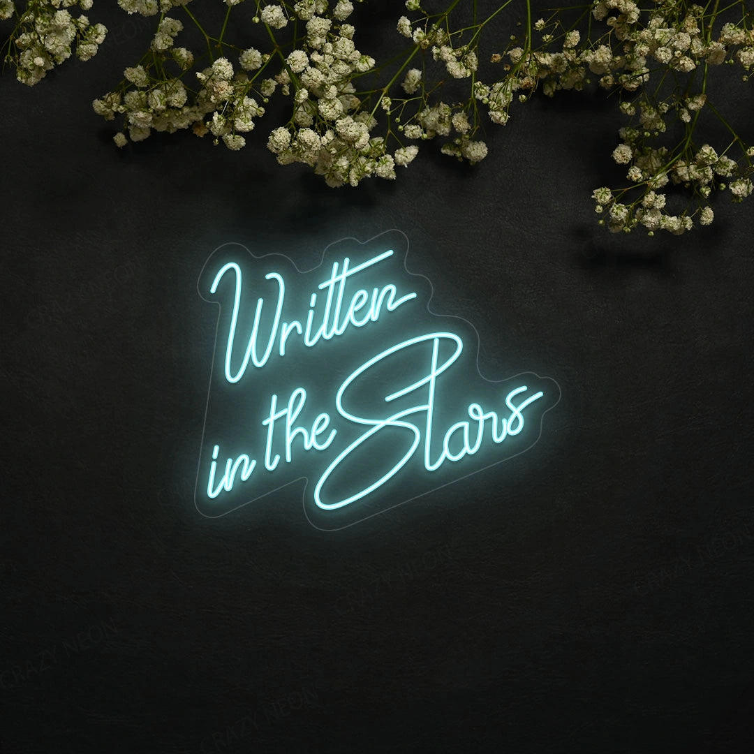 Written In The Stars Neon Sign | Iceblue