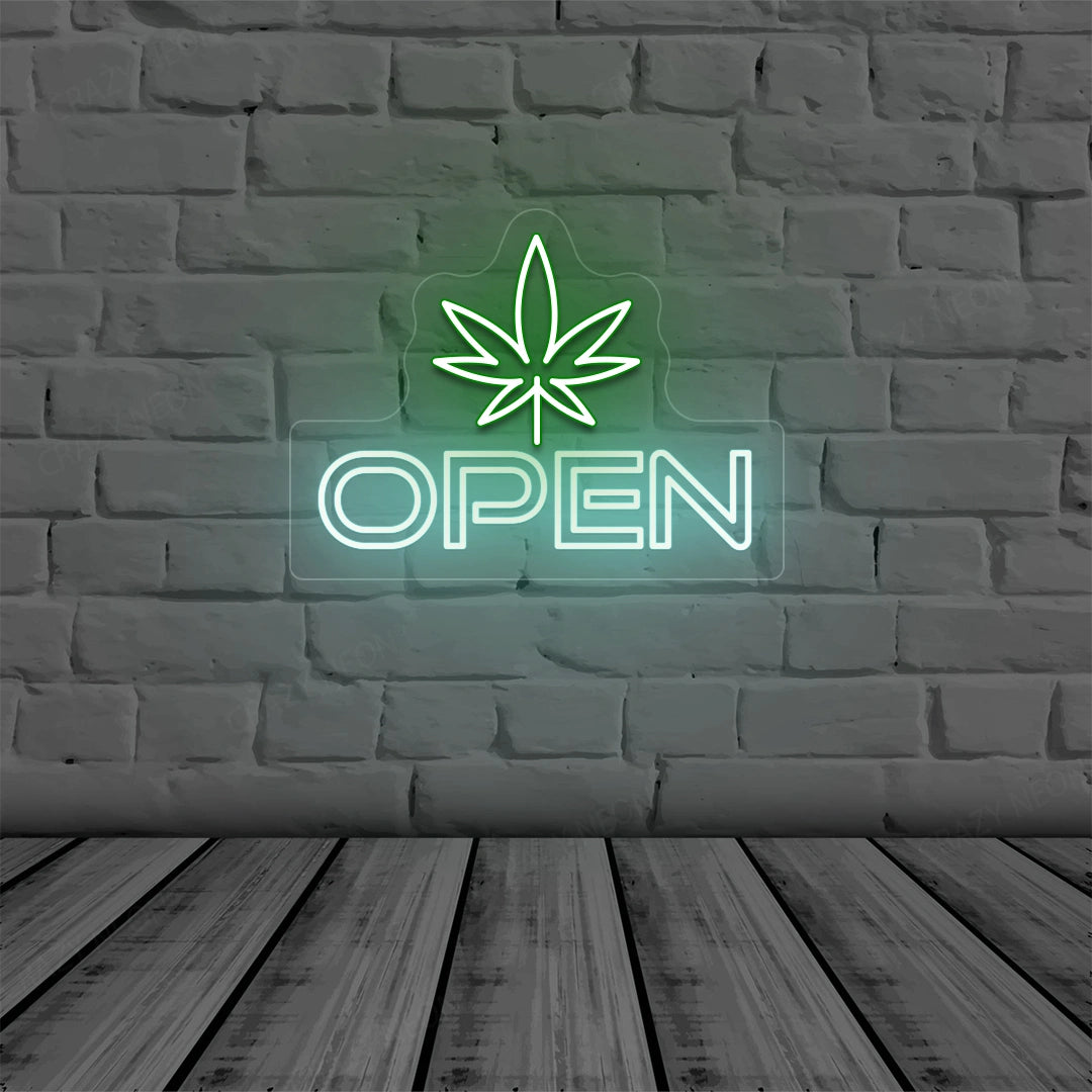 Weed Open Sign | iceblue