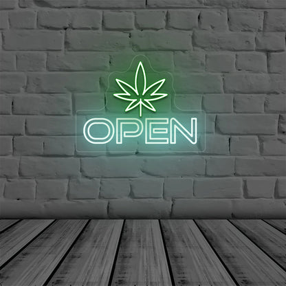 Weed Open Sign | iceblue