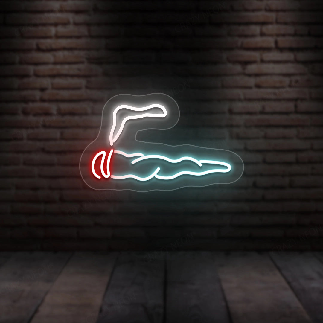 Cigar Neon Sign | iceblue