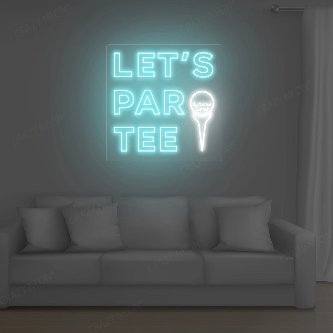 Let's Party Golf Neon Sign | iceblue