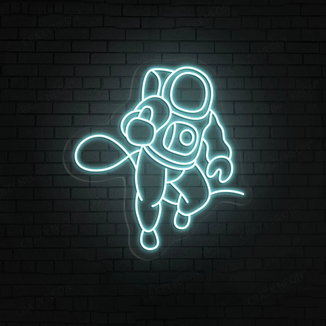 Astronaut Neon Sign | IceBlue