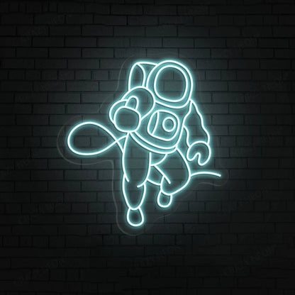 Astronaut Neon Sign | IceBlue