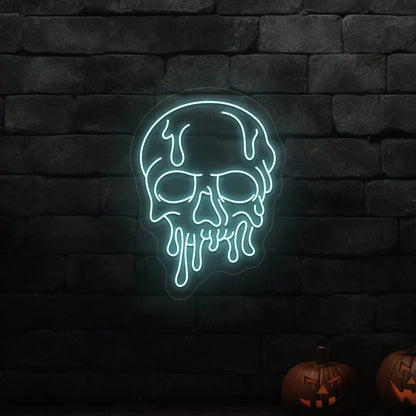 LED Skull Neon Sign | iceblue