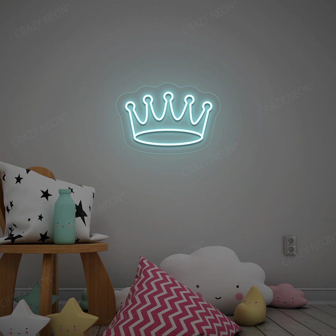 Crown Neon Sign | Iceblue