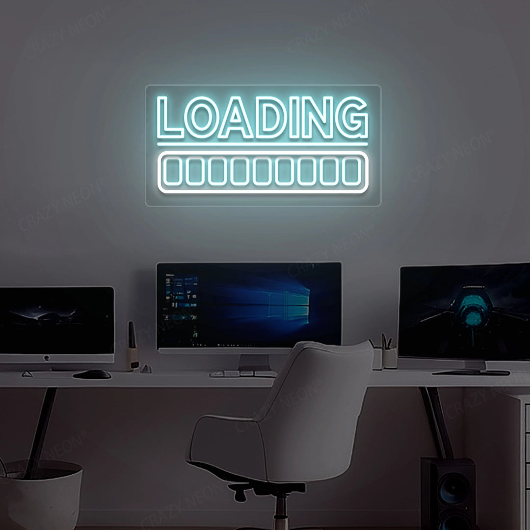  Loading Animated Neon Sign | Iceblue