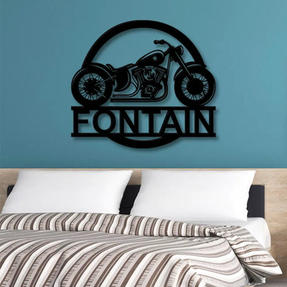 Personalized Bike Metal Name Sign