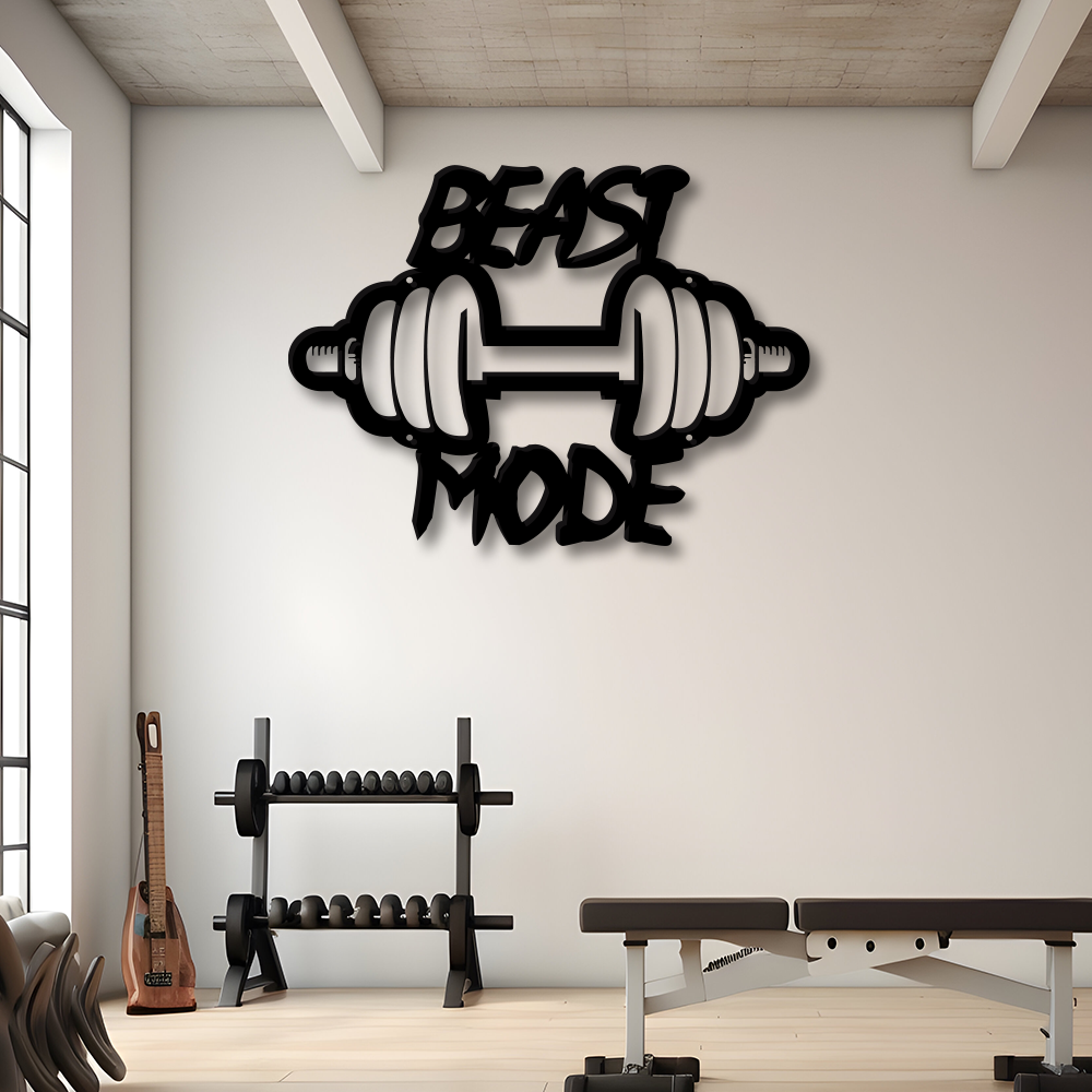 Beast Mode Metal Sign | CRAZY NEON® – Crazy Neon