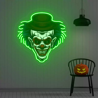 Mad Joker Neon Artwork | Green