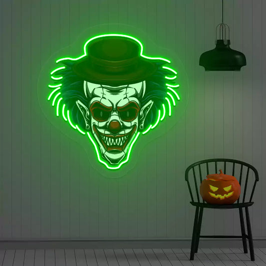 Mad Joker Neon Artwork | Green