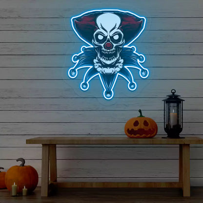 Sinister Jester Neon Artwork | Iceblue