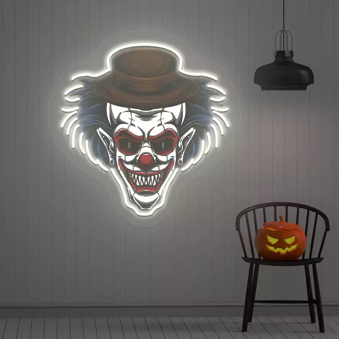 Mad Joker Neon Artwork | Warmwhite