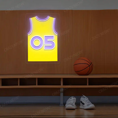 Los Angeles Ayton 05 Jersey Basketball Neon Artwork
