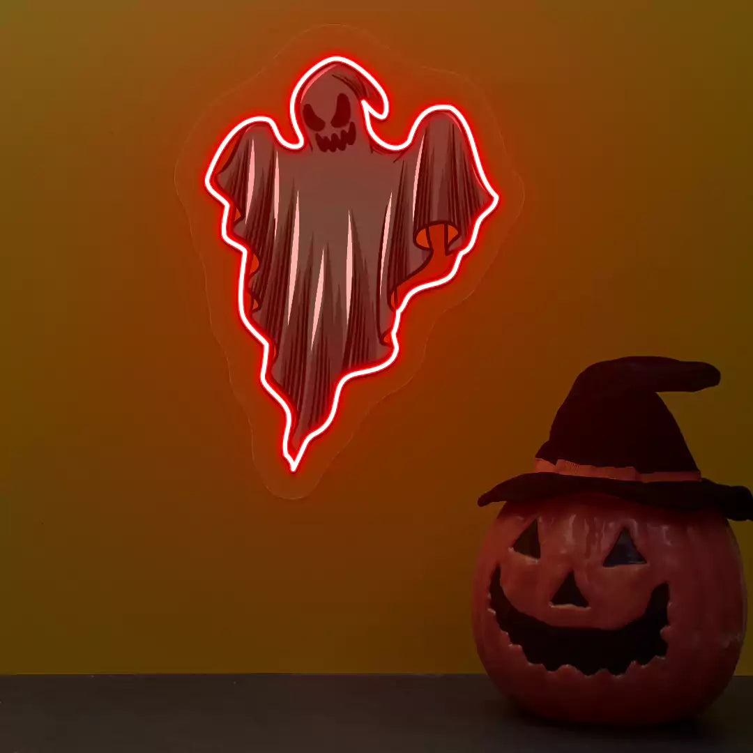 Phantom ghost Neon Artwork | Red