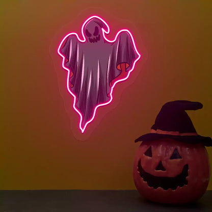 Phantom ghost Neon Artwork | Pink