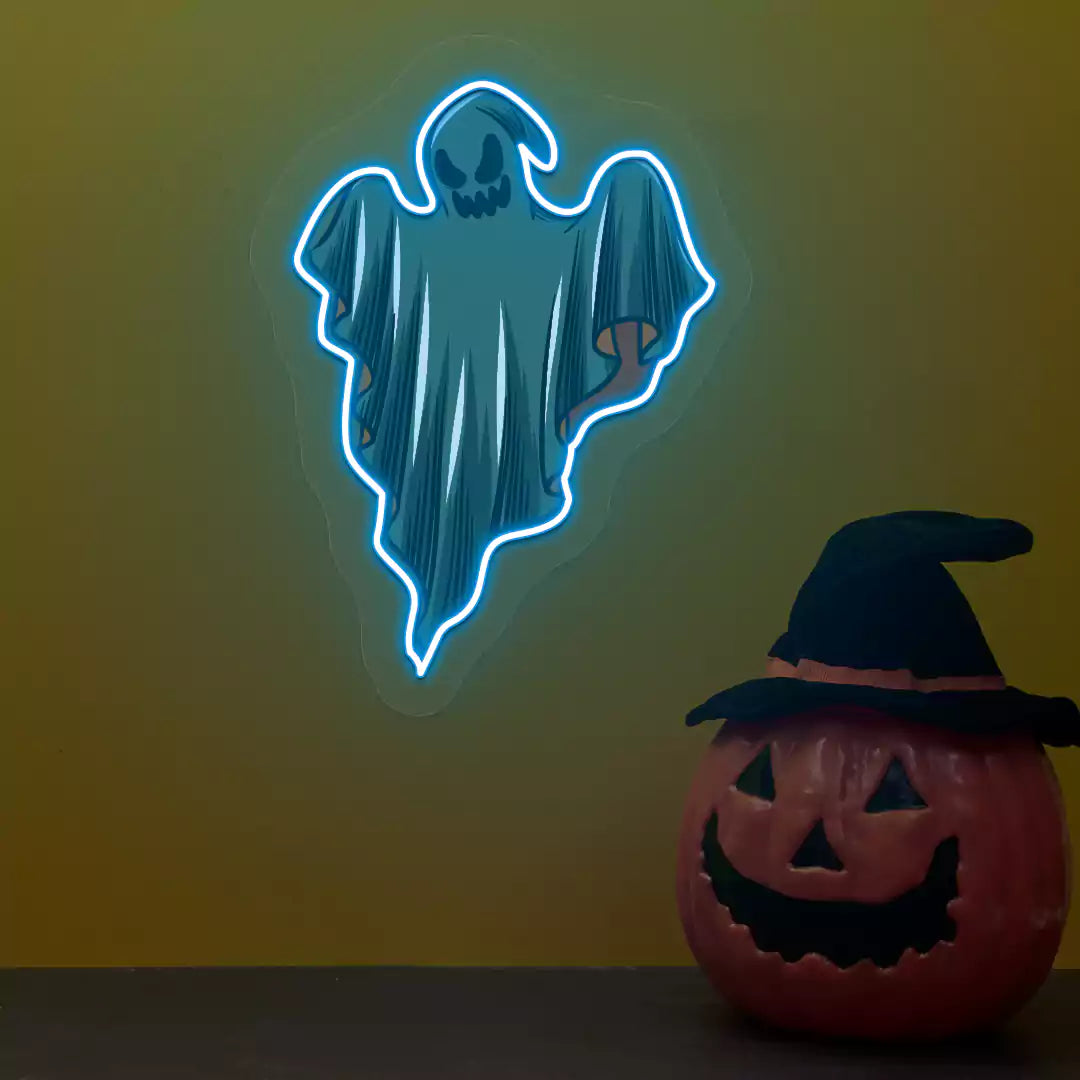 Phantom ghost Neon Artwork | Iceblue