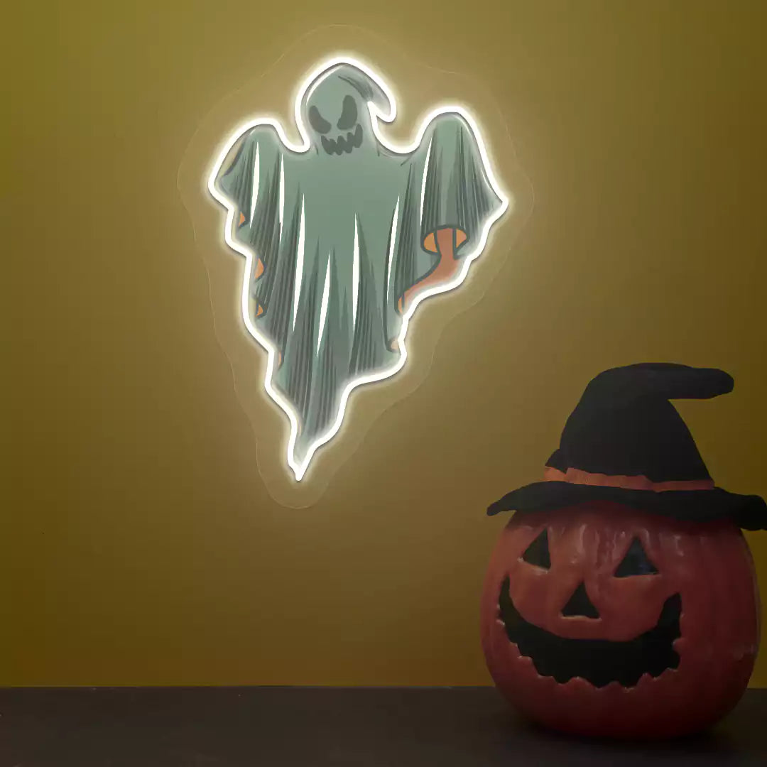 Phantom ghost Neon Artwork | Warmwhite