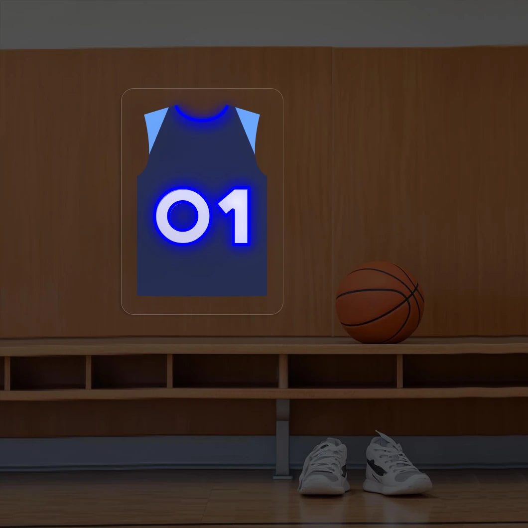 Minnesota Shannon Jr. 01 Jersey Basketball Neon Artwork