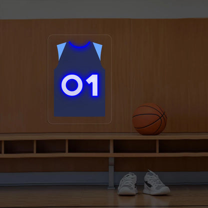 Minnesota Shannon Jr. 01 Jersey Basketball Neon Artwork