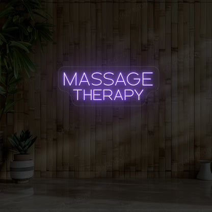 Therapy Massage Neon Sign | Purple