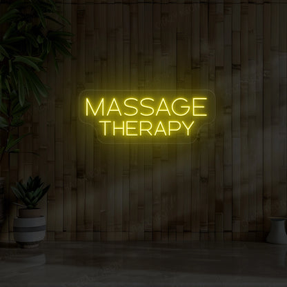 Therapy Massage Neon Sign | Yellow