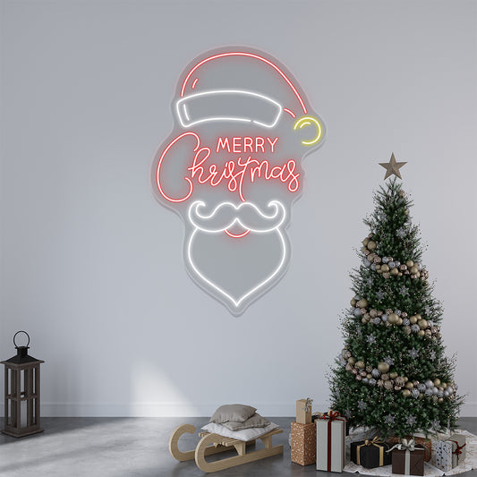 Merry Christmas Santa Neon Sign - Multicolor | CNUS003943