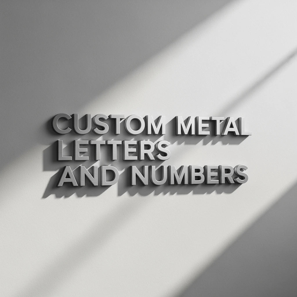 Easy Customization: Design Your Metal Letters & Numbers!