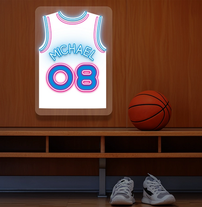 Personalized MIA Jersey Basketball Neon Artwork