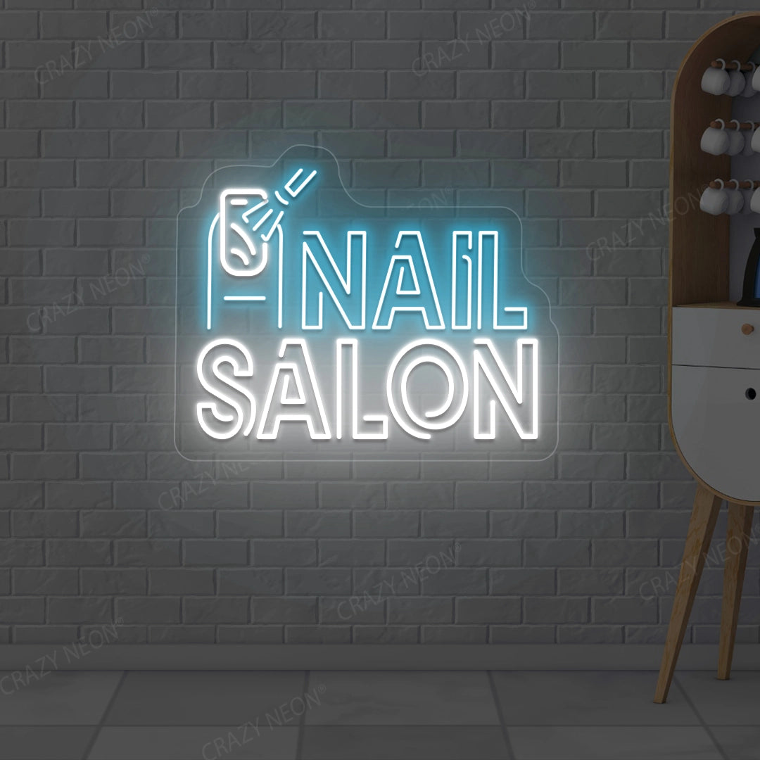 Nail Salon Neon Sign | Iceblue
