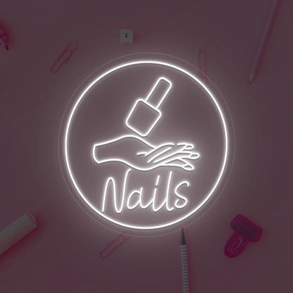 Nail polish Neon Sign | Warmwhite