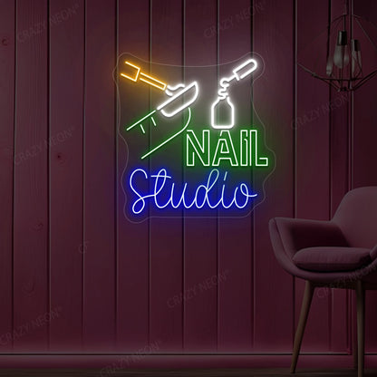 Nail Studio Neon Sign | Green