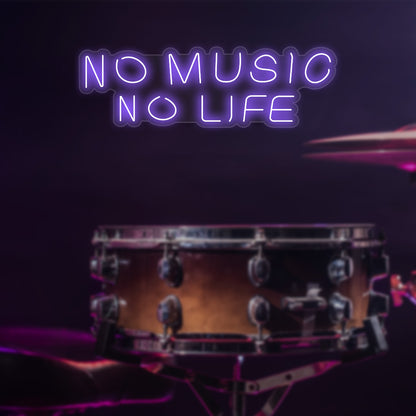 No Music No Life Neon Sign