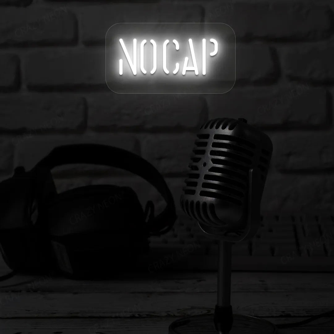 No Cap LED Neon Sign | white