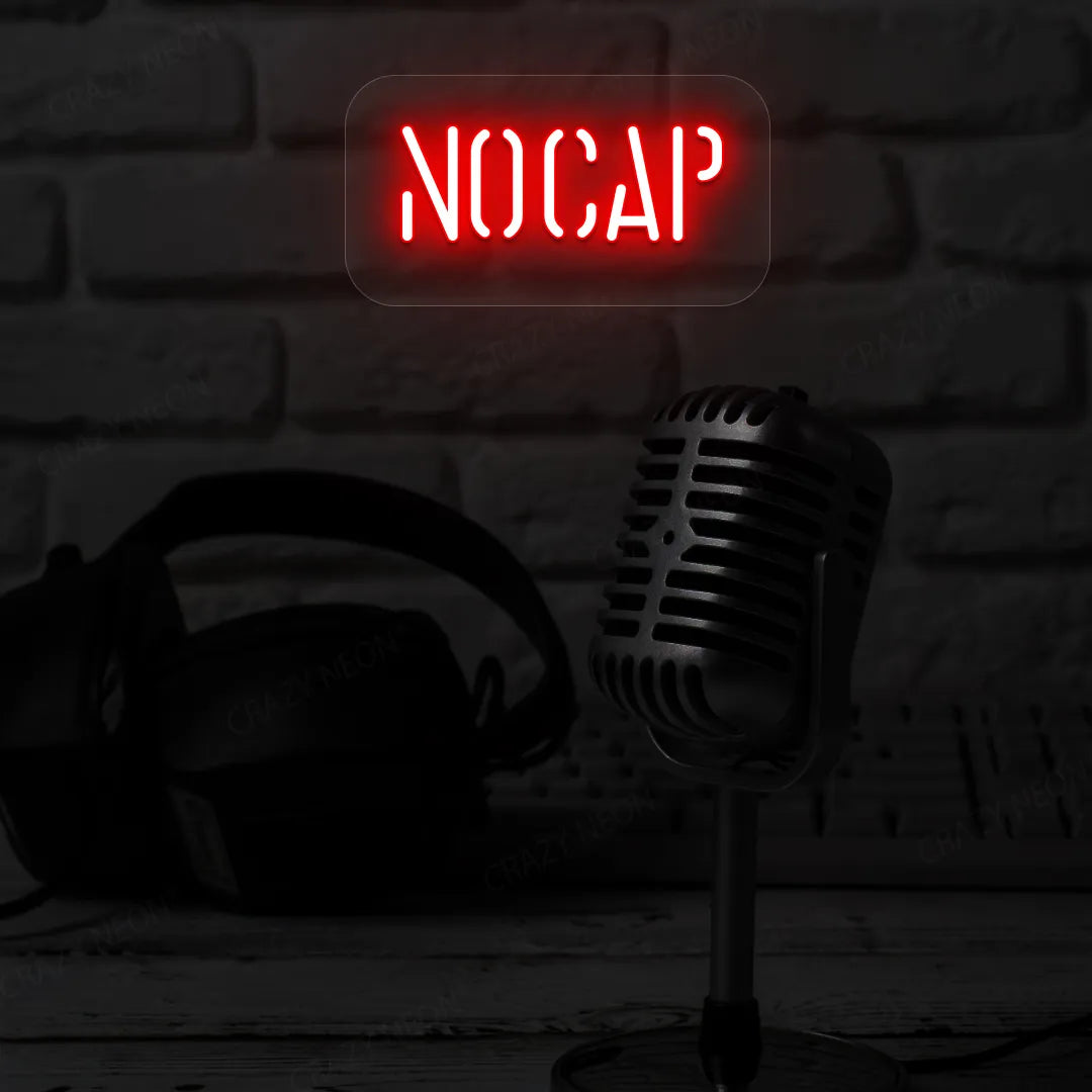 No Cap LED Neon Sign | Red