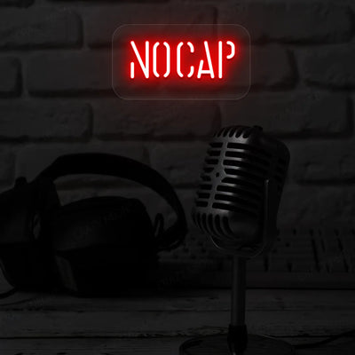 No Cap LED Neon Sign | Red