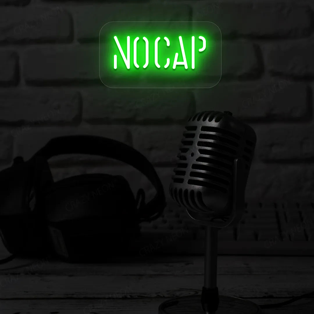 No Cap LED Neon Sign | Green