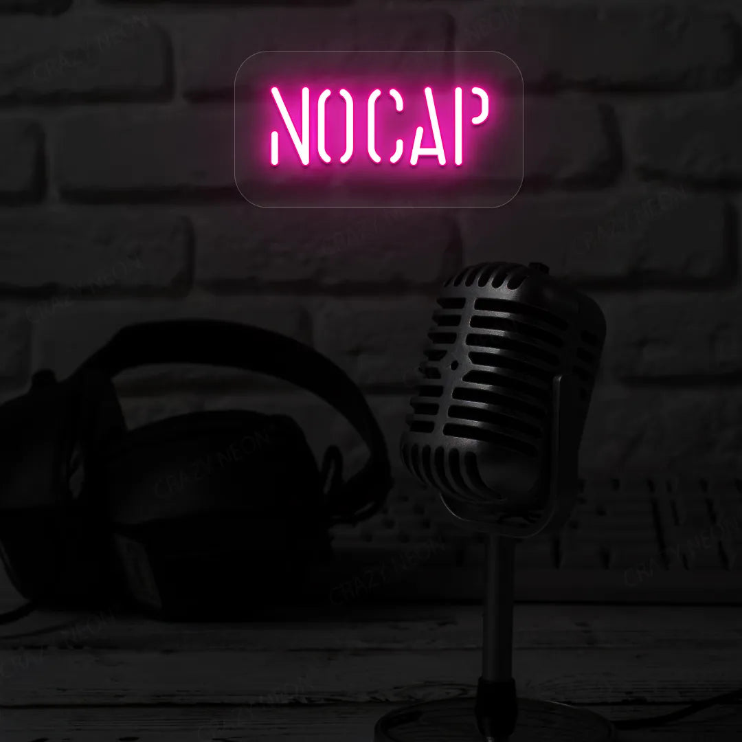 No Cap LED Neon Sign | Pink