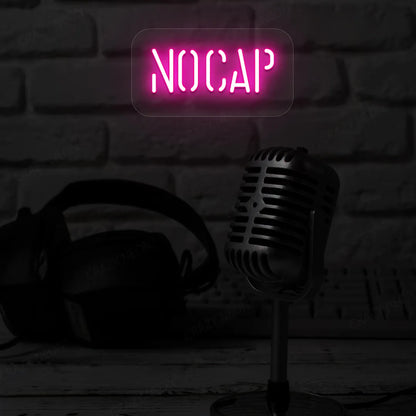 No Cap LED Neon Sign | Pink