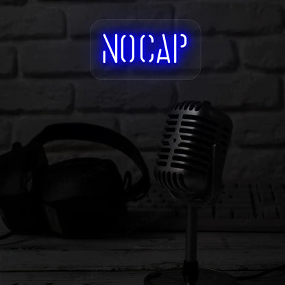 No Cap LED Neon Sign | blue