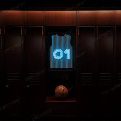 Orlando Hardaway 01 Jersey Basketball Neon Artwork