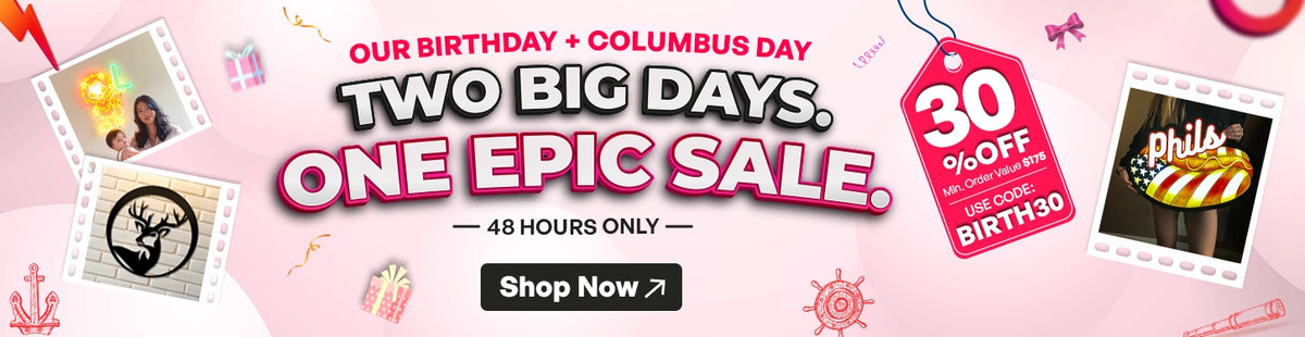 Our Birthday plus Columbus Day Sale is Live