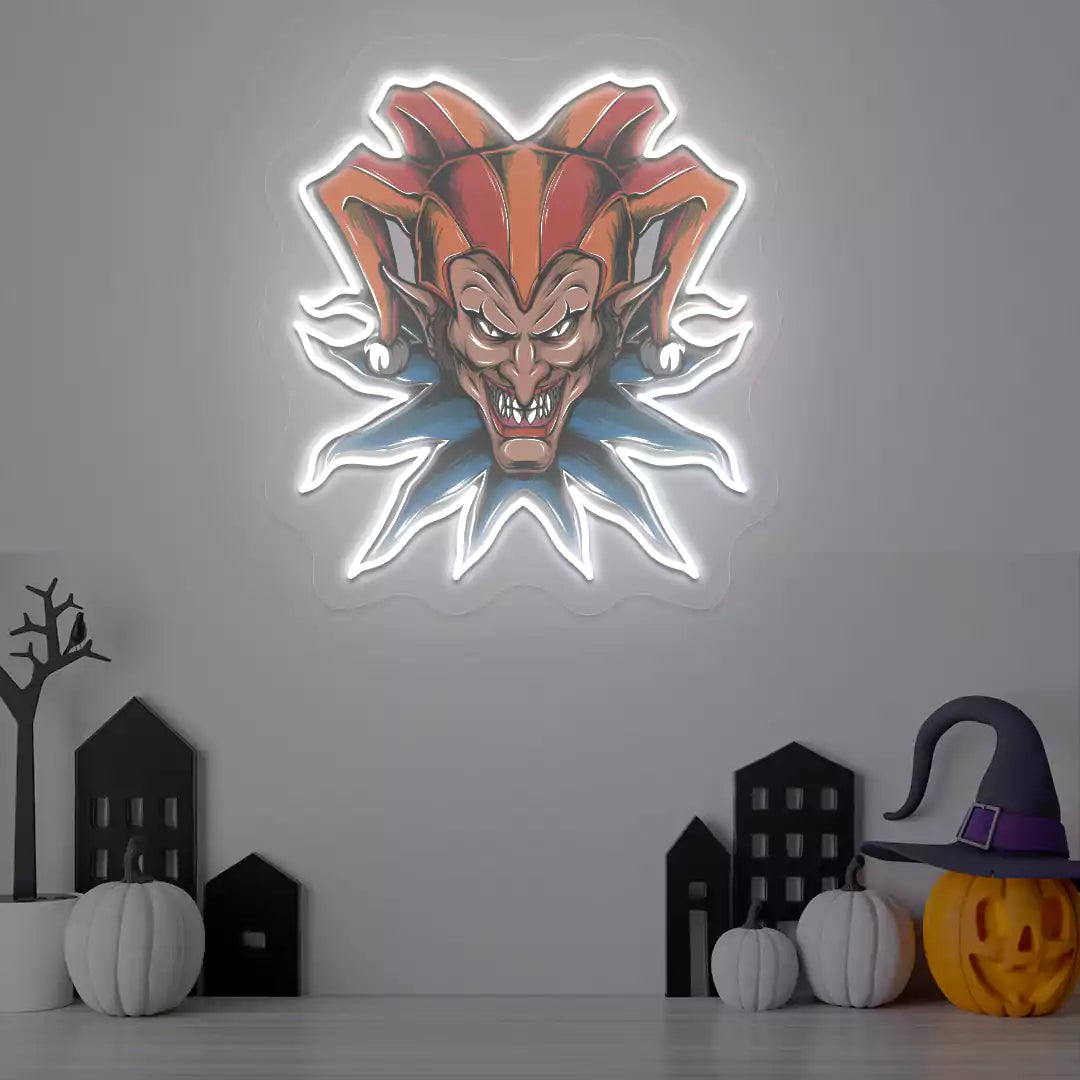 Fierce Jester Neon Artwork | Warmwhite