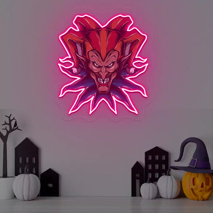 Fierce Jester Neon Artwork | Pink