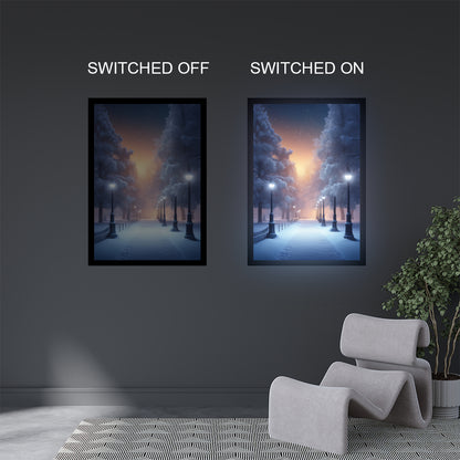 Aesthetic Winter Scenery Illuminated Sign - View - 2