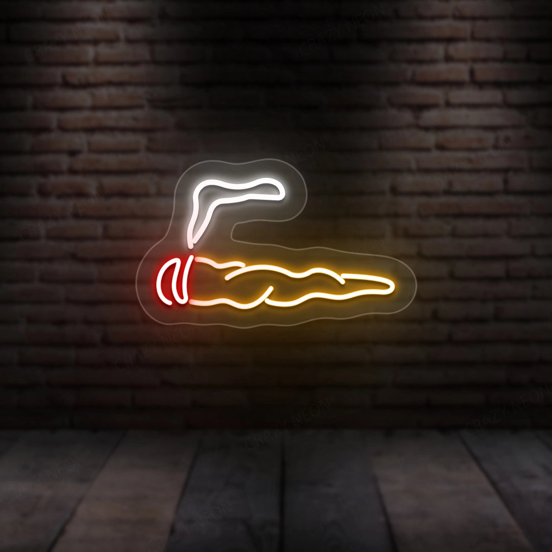 Cigar Neon Sign | orange