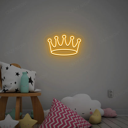 Crown Neon Sign | Orange