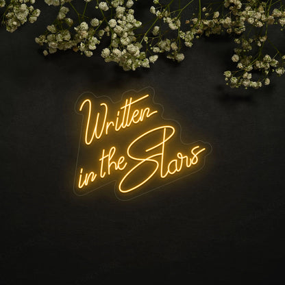 Written In The Stars Neon Sign | Orange